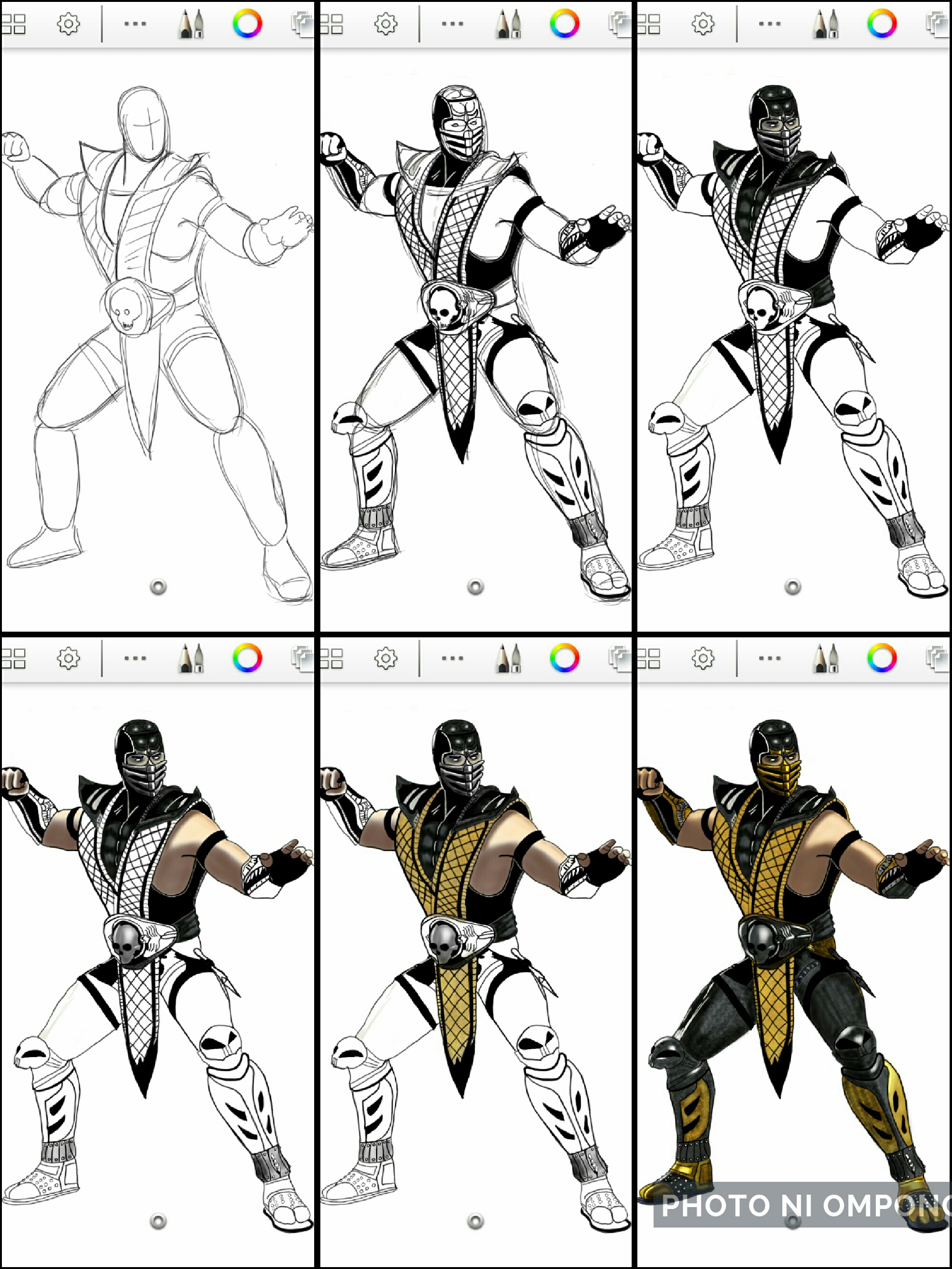 Drawing ERMAC from Mortal Kombat - Step By Step - — Steemit